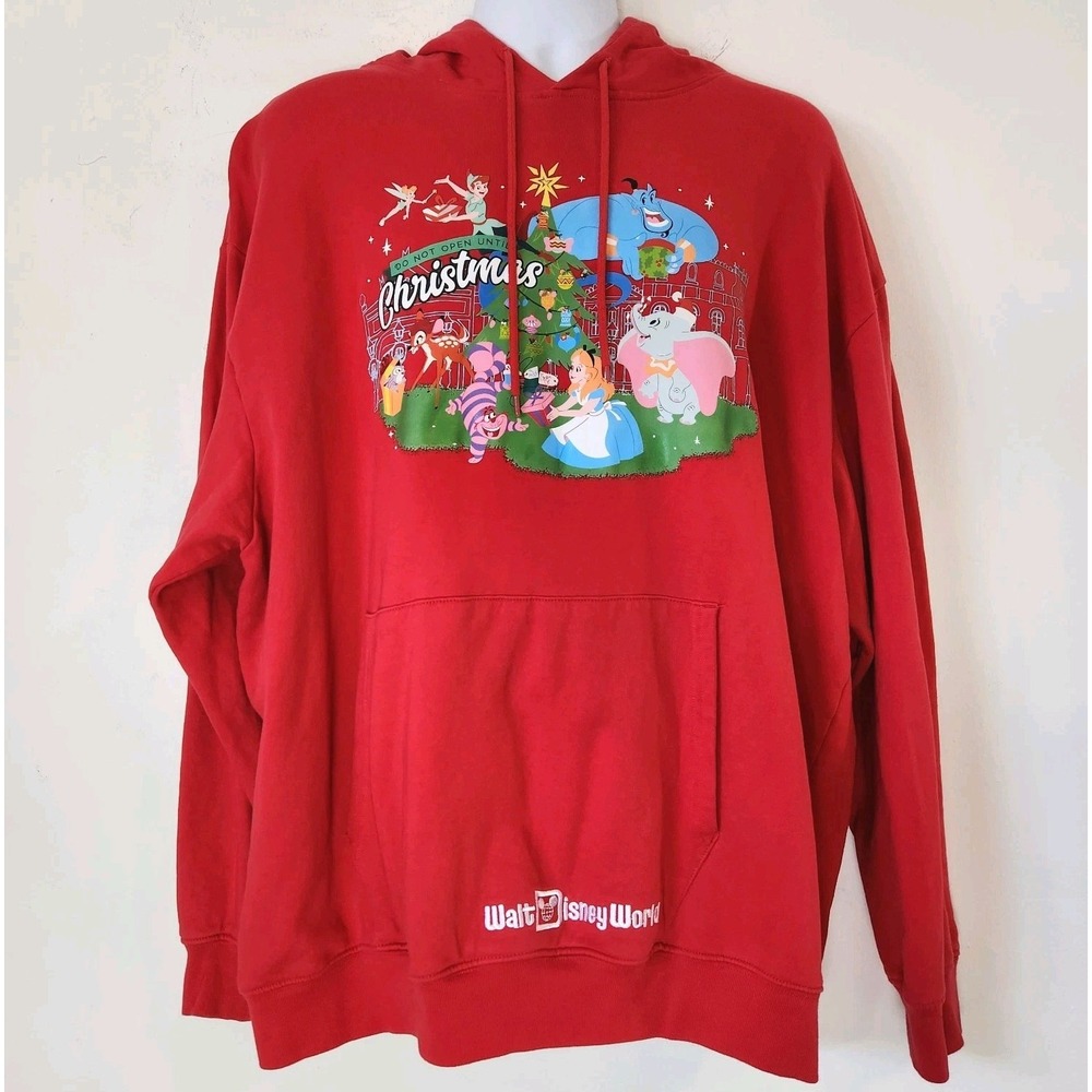 Disney Parks Christmas Hoodie 2XL Walt Disney World Alice Genie Dumbo Holiday